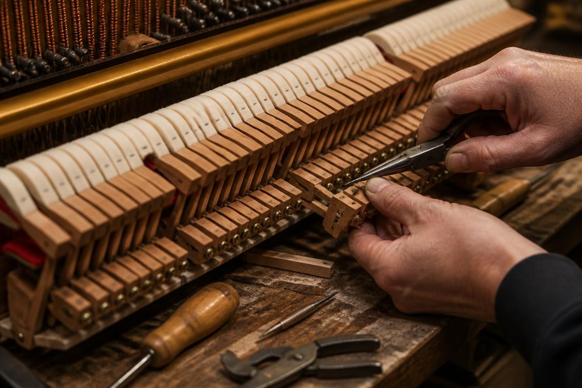 Piano Humidity Control work performed by a Trevorenzo Co. technician
